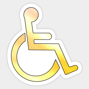 Whelchair Sign Sticker